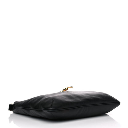 Saint Laurent Calfskin Monogram Hobo Black 3 of 12