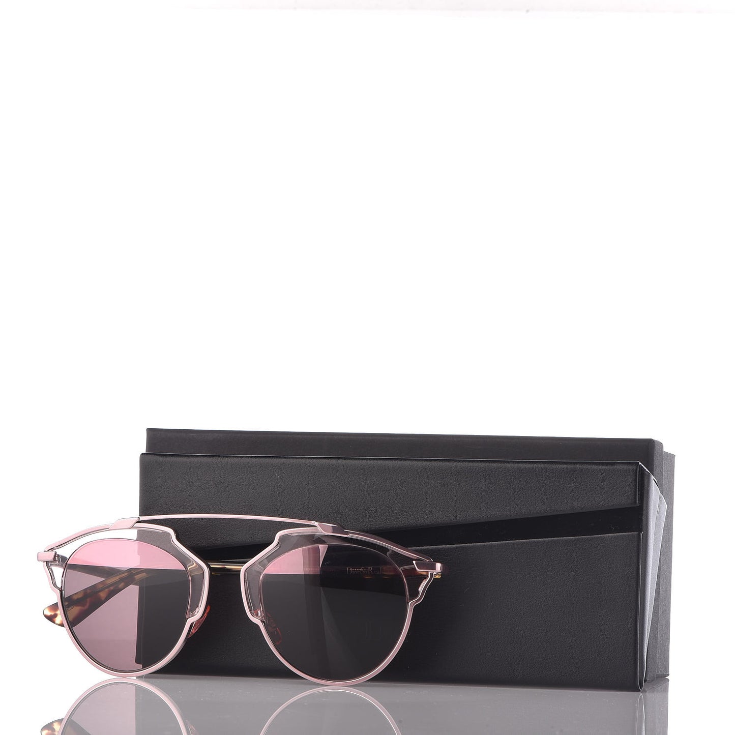 Mirrored So Real Sunglasses Pink Tortoise