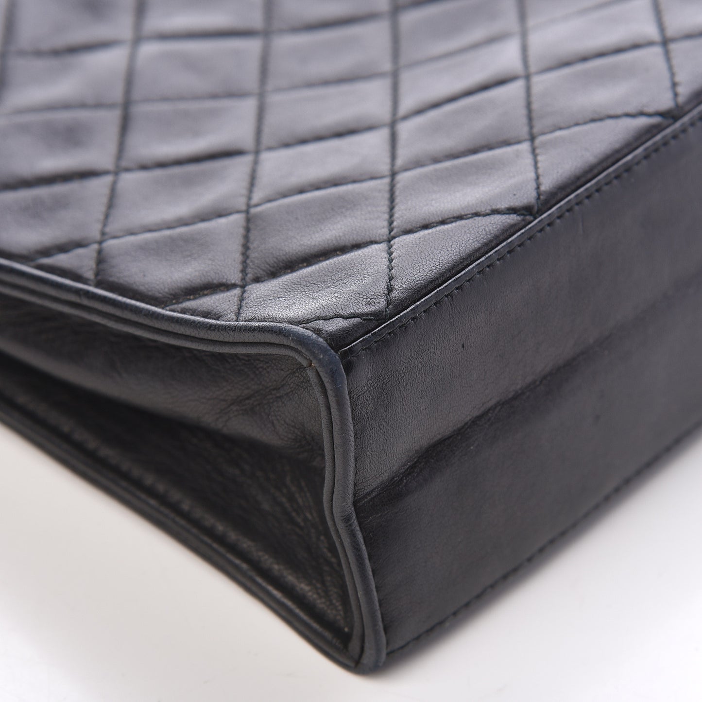 Lambskin Quilted CC Tassel Shoulder Flap Bag Black