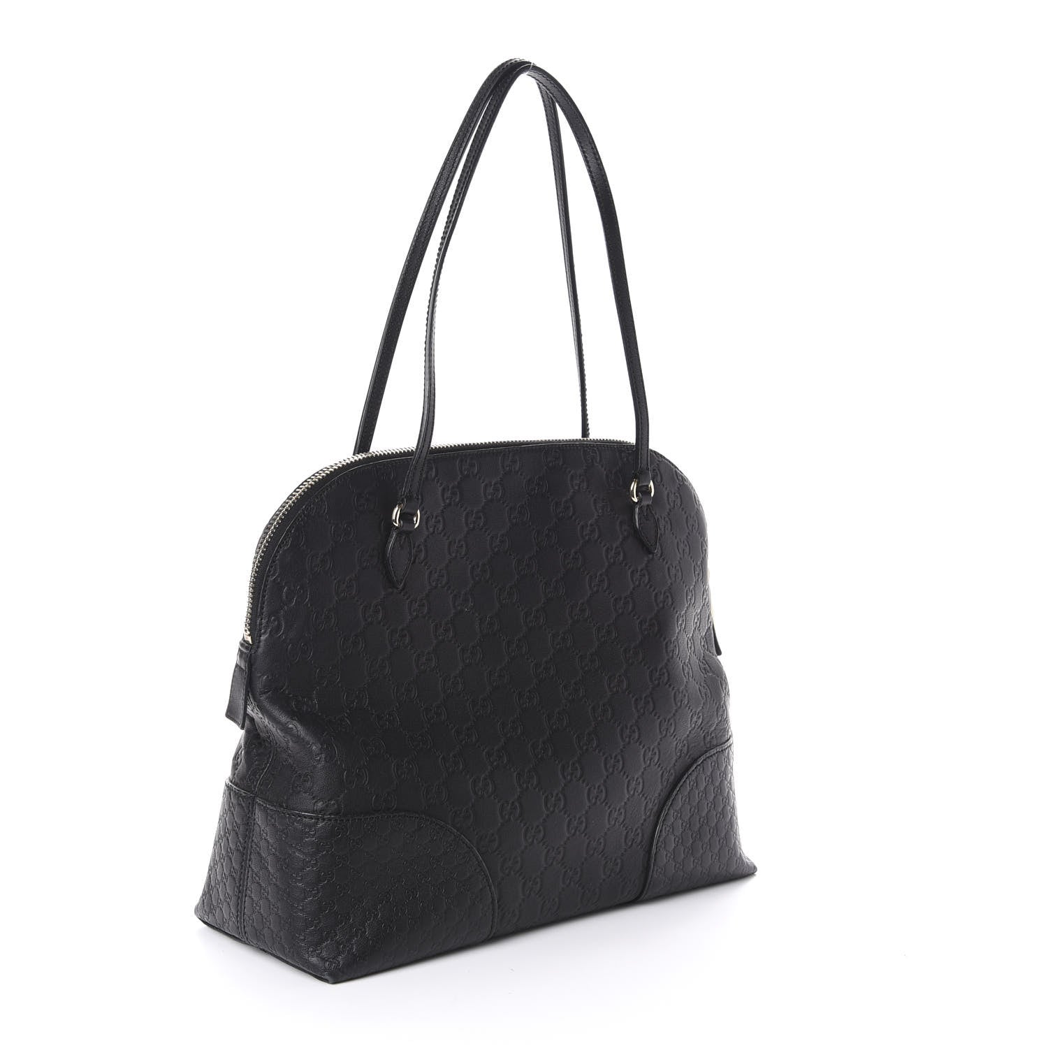 Gucci Guccissima Medium Bree Shoulder Bag Black 3 of 9