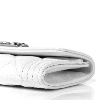 Chanel Caviar Quilted Boy Flap Card Holder White 5 of 7