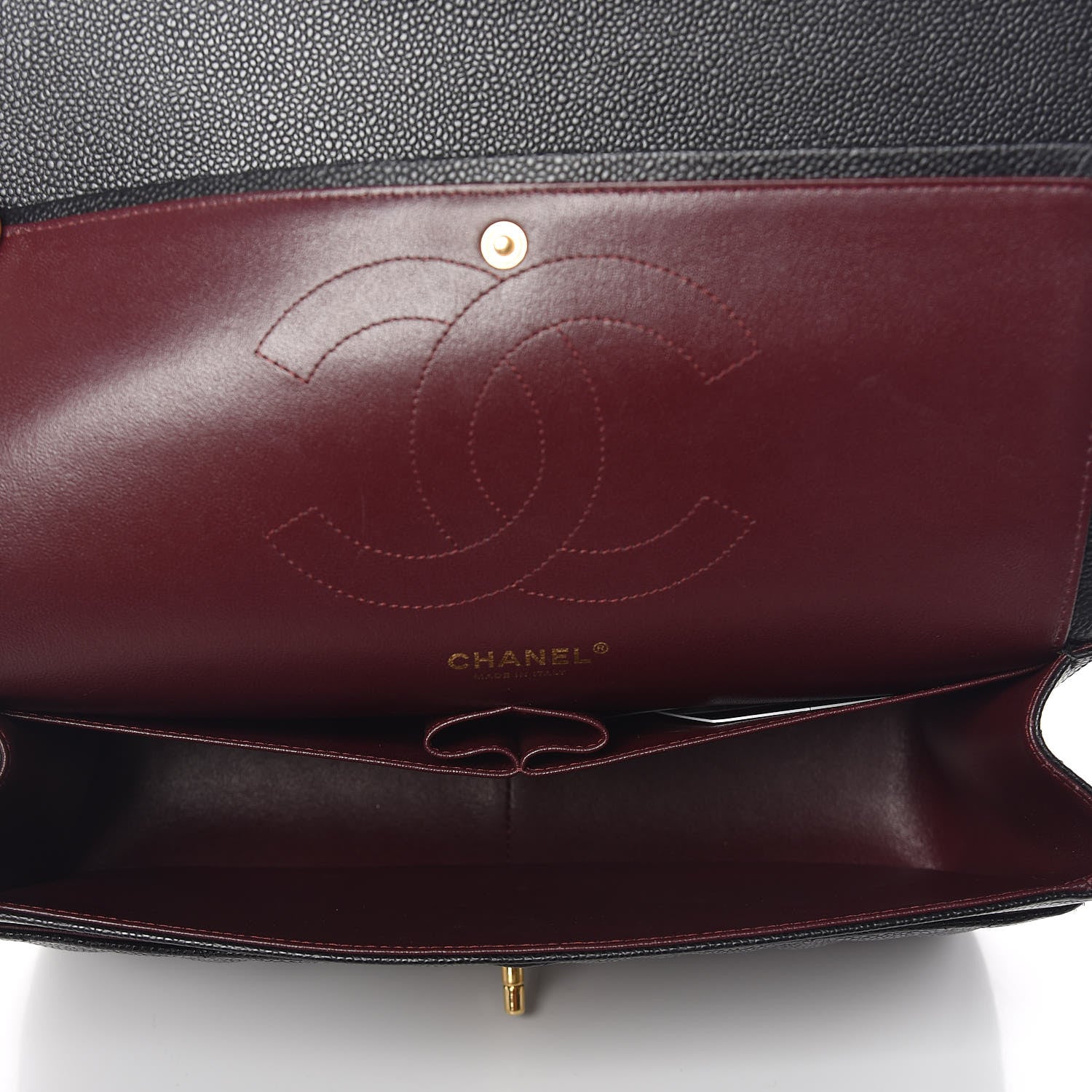 Chanel Caviar Quilted Jumbo Double Flap Black 5 of 10