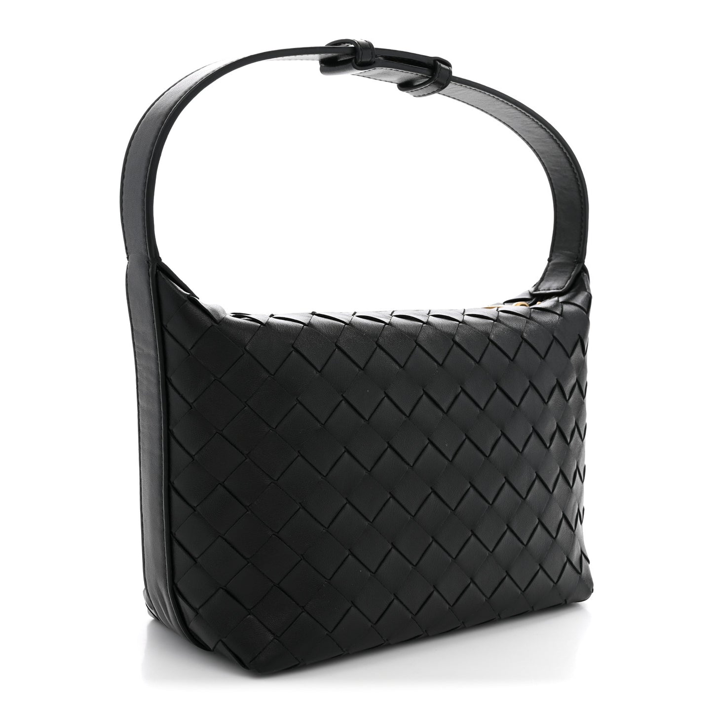 Calfskin Nappa Intrecciato Mini Wallace Black