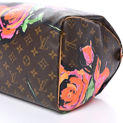 Louis Vuitton Monogram Roses Speedy 30 9 of 14