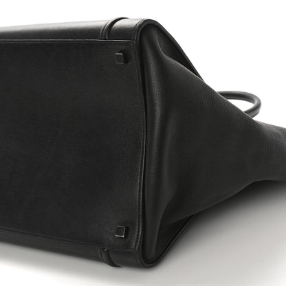 Celine Supple Calfskin Medium Phantom Luggage Black 10 of 12