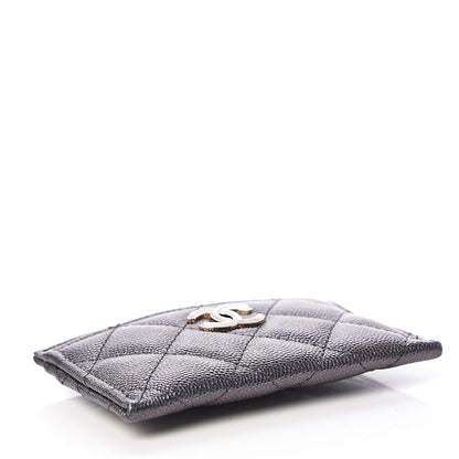 Chanel Iridescent Caviar Quilted Card Holder Black 4 of 11