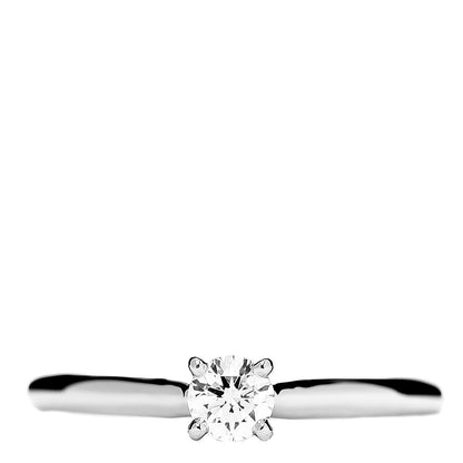 Cartier Platinum Diamond 0.19ct Solitaire Engagement Ring 50 5.25 1 of 7