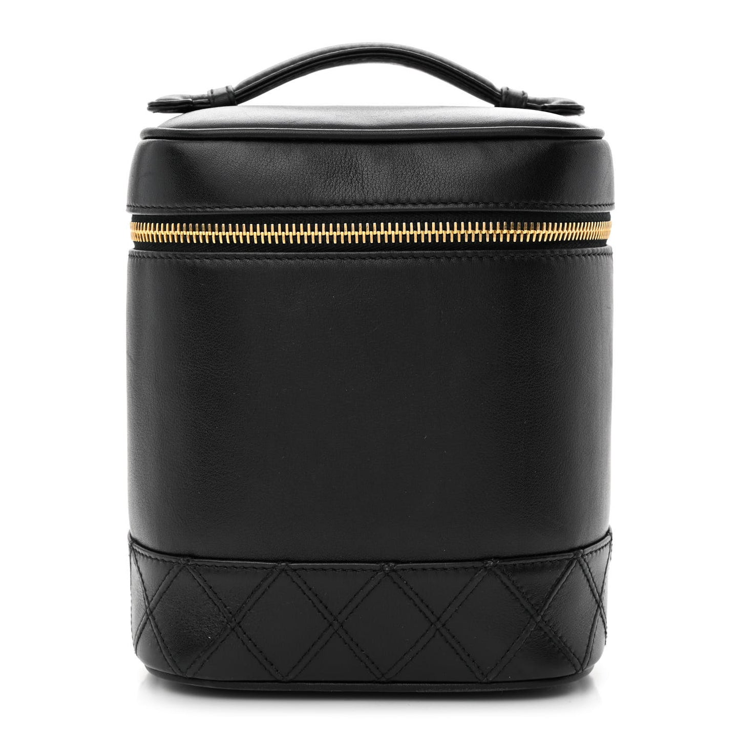 Lambskin Vanity Cosmetic Case Black