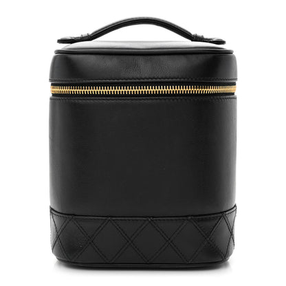 Chanel Lambskin Vanity Cosmetic Case Black 1 of 12