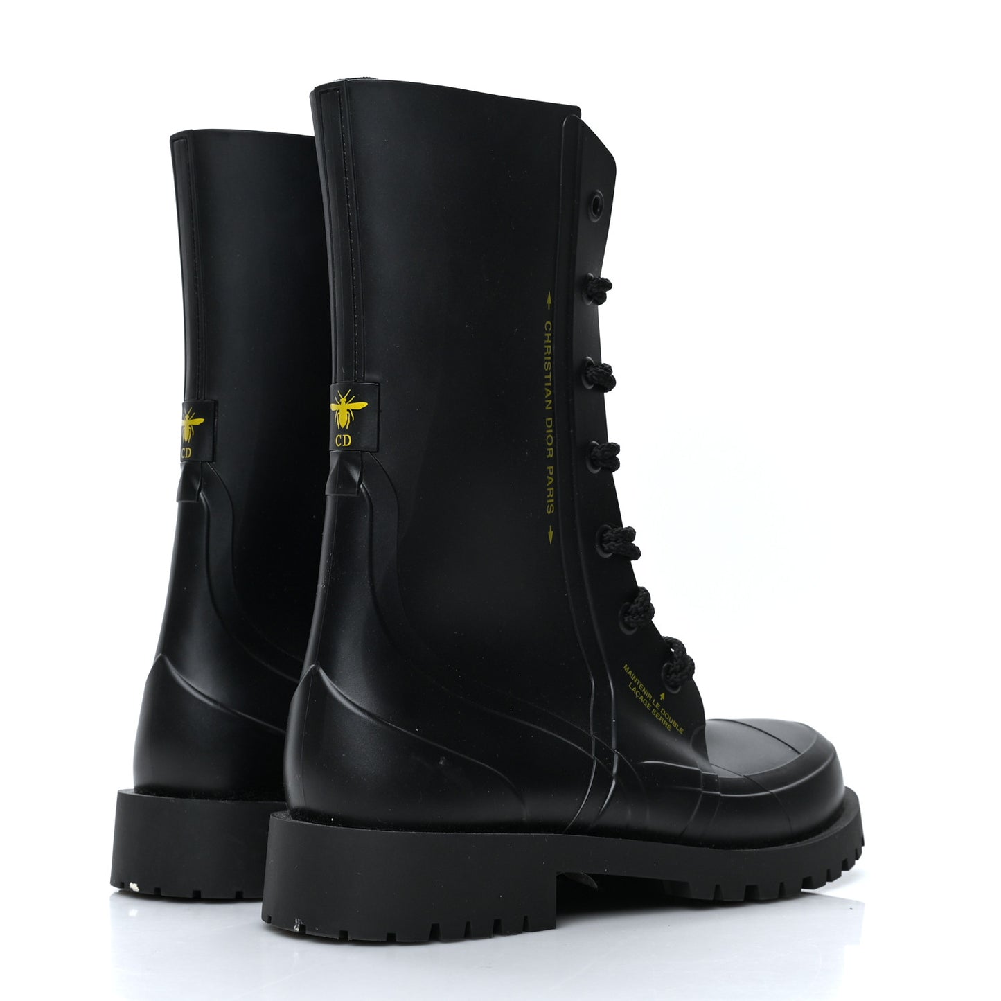 Rubber Diorcamp Low Boots 42 Black