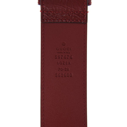 Gucci Cracked Calfskin Morpheus Belt 70 28 Bag Red 10 of 11