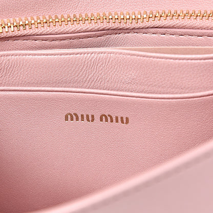 Miu Miu Nappa Matelasse Chain Crossbody Bag Orchidea 6 of 8