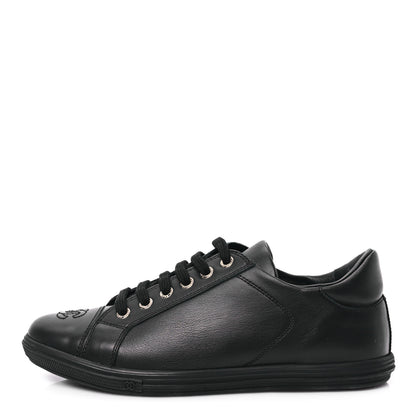 Chanel Calfskin Womens Sneakers 36 Black 1 of 8