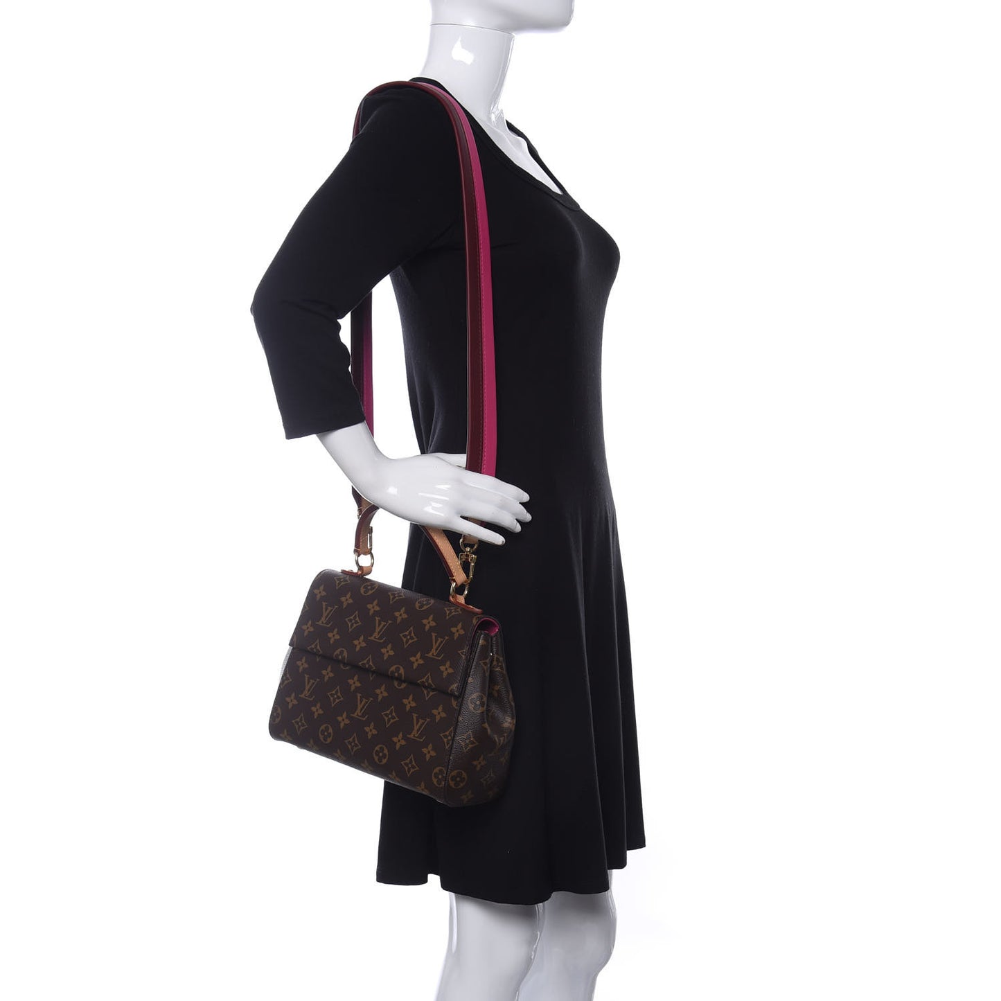 Monogram Cluny BB Bordeaux Fuchsia