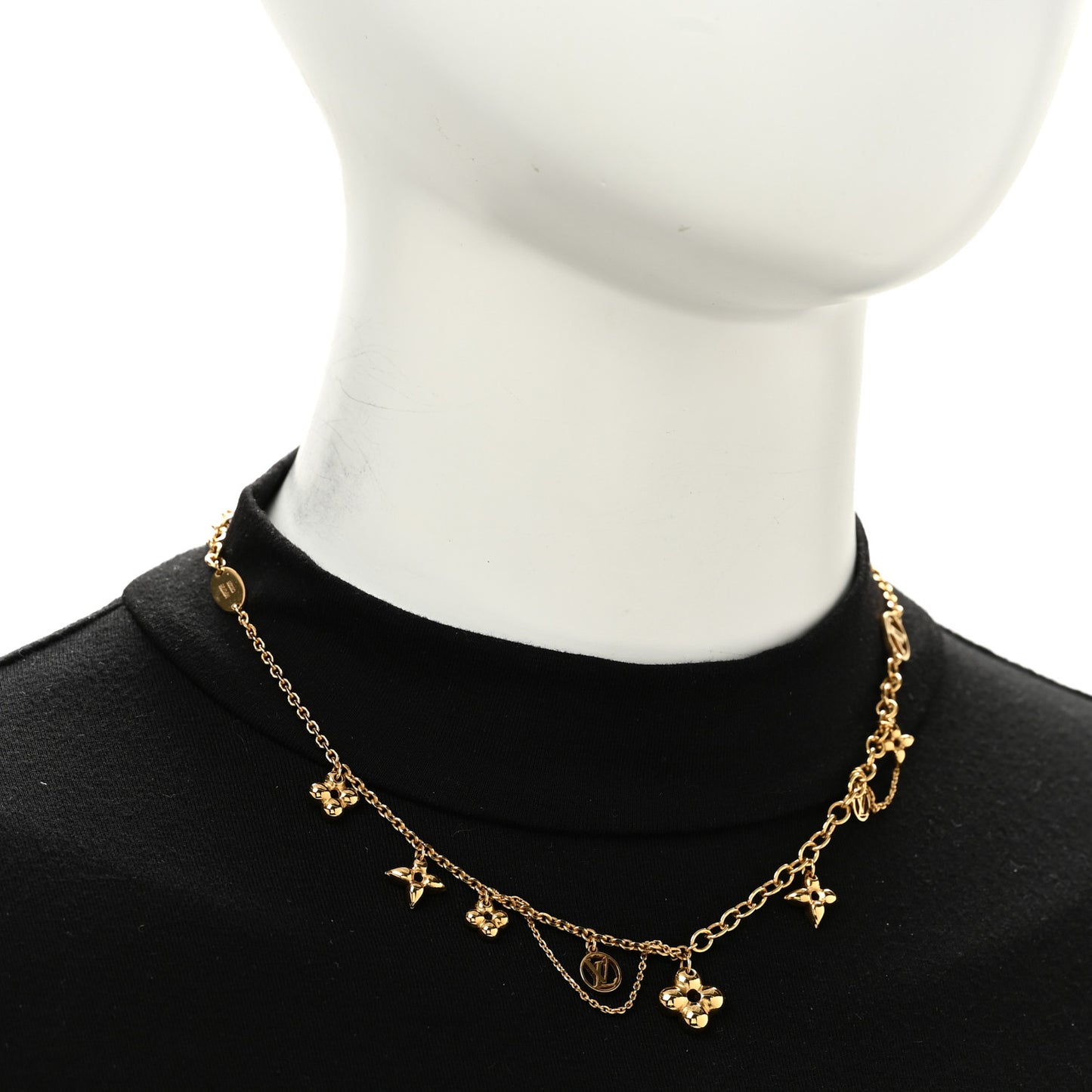 Metal Blooming Supple Necklace Gold