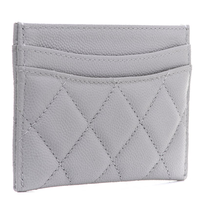Chanel Caviar Quilted Card Holder Grey 3 of 8