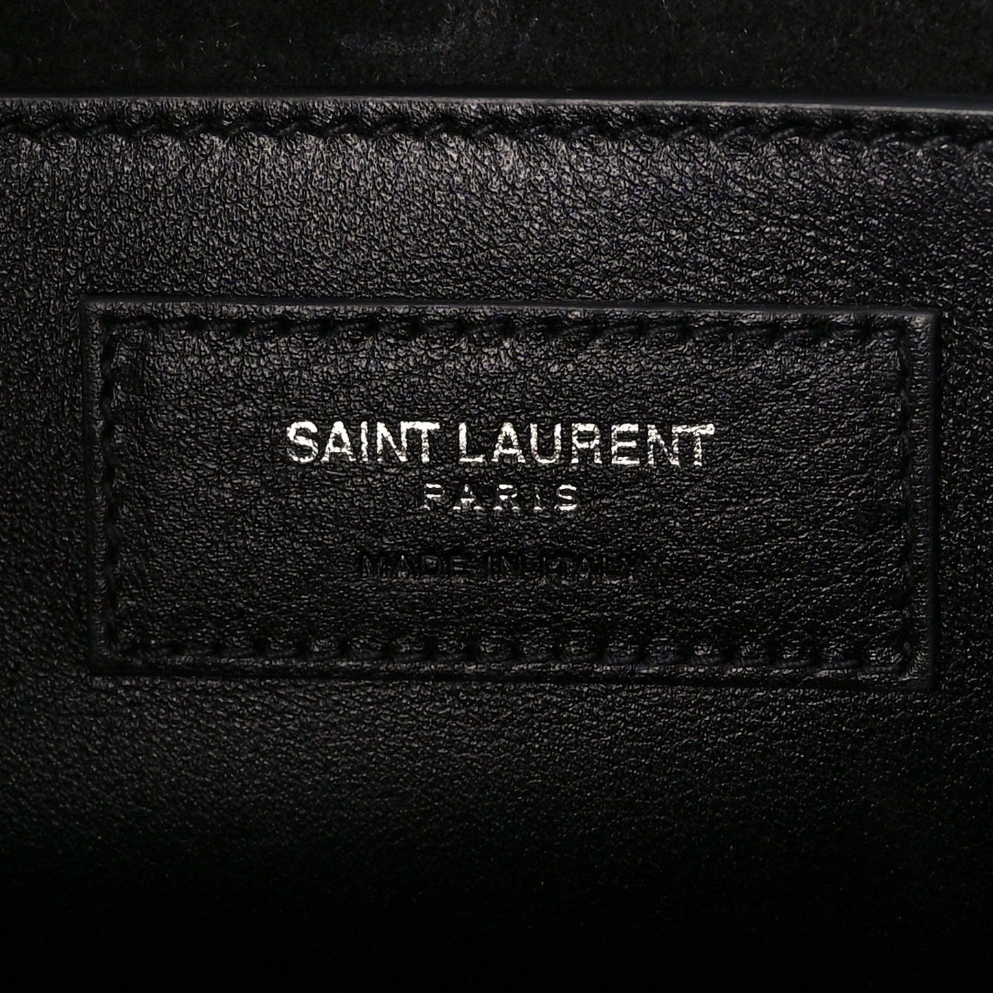 Calfskin Crystal Star Medium Monogram Kate Satchel Black