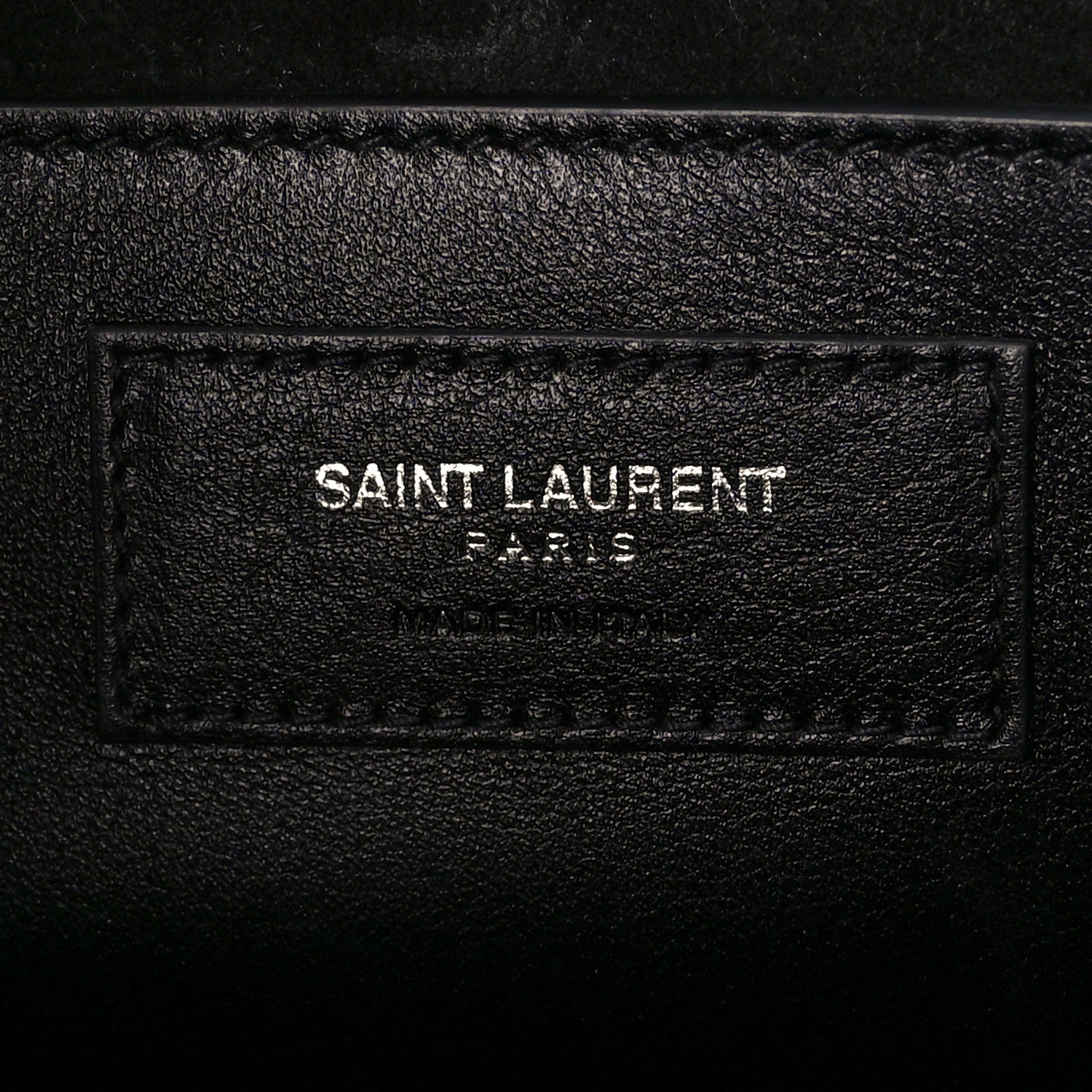 Saint Laurent Calfskin Crystal Star Medium Monogram Kate Satchel Black 7 of 11