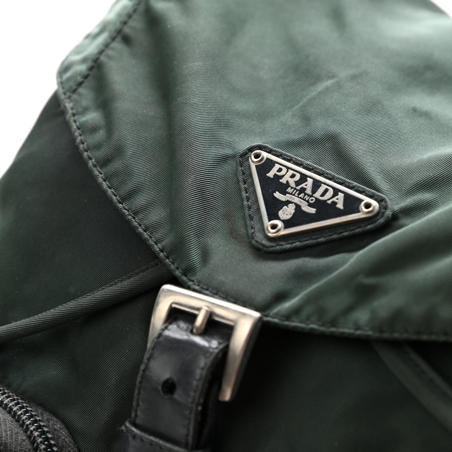 Prada Nylon Vela Small Backpack Green 11 of 14