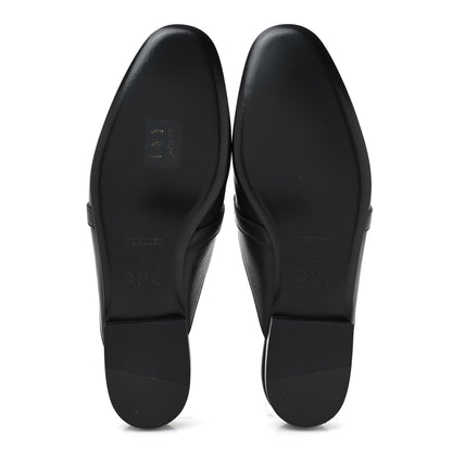 Hermes Goatskin Oz Mules 38 Black 5 of 9