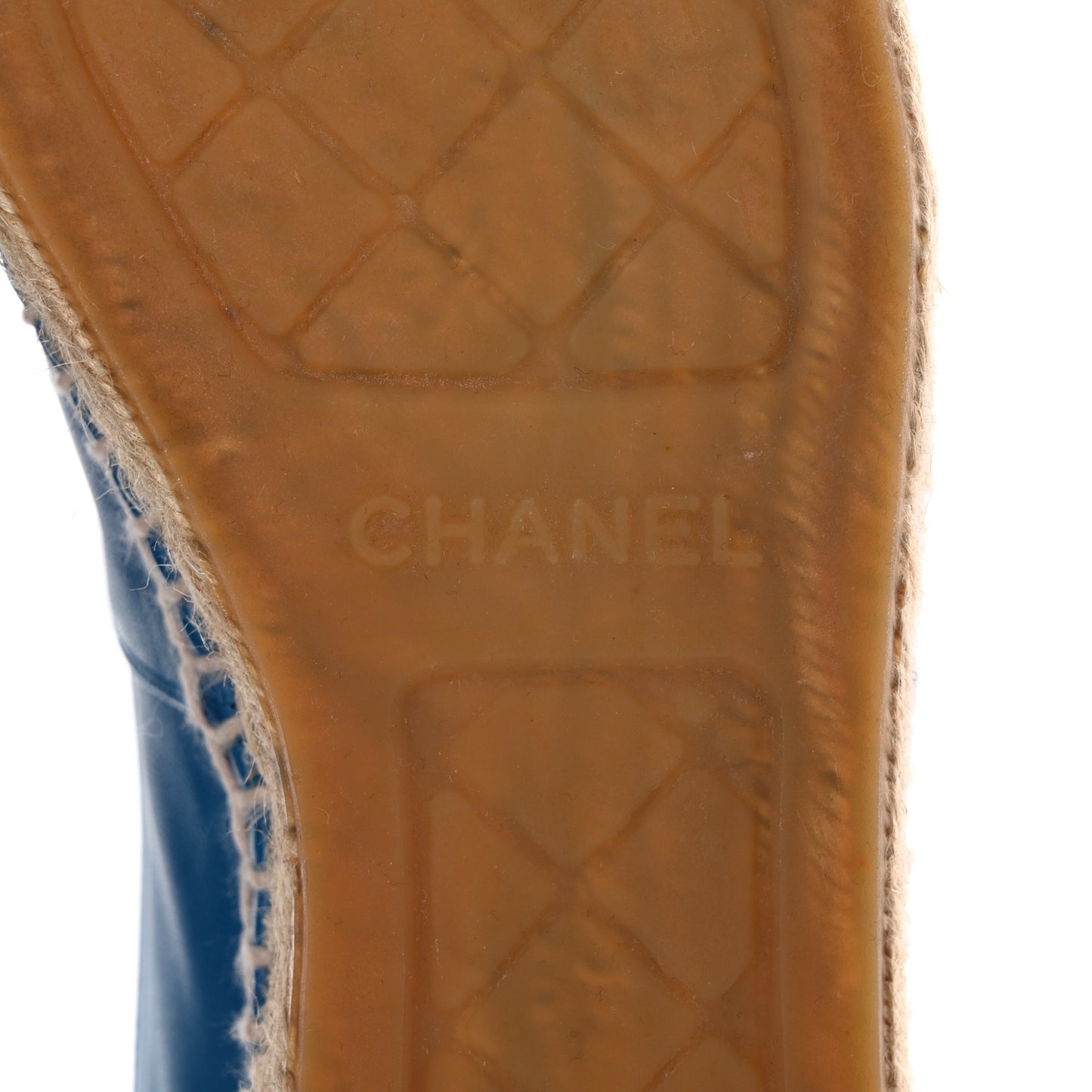Lambskin CC Espadrilles 37 Blue