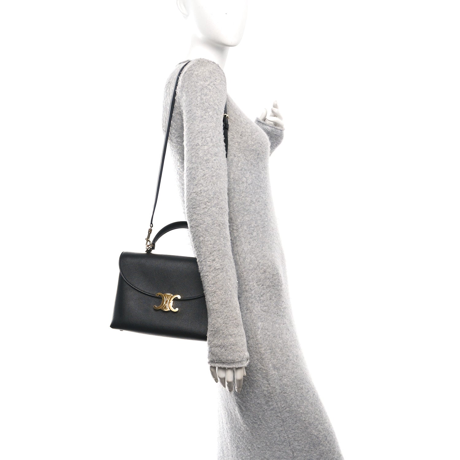 Celine Supple Calfskin Medium Nino Black 2 of 11