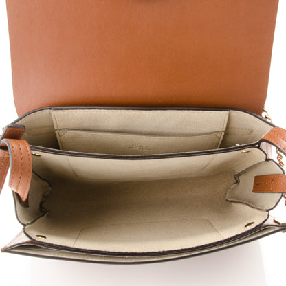 Chloe Suede Calfskin Small Faye Shoulder Bag Tobacco 5 of 7