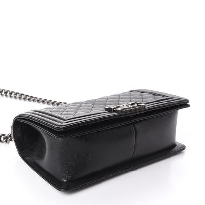 Chanel Caviar Quilted Medium Boy Flap Black 3 of 9