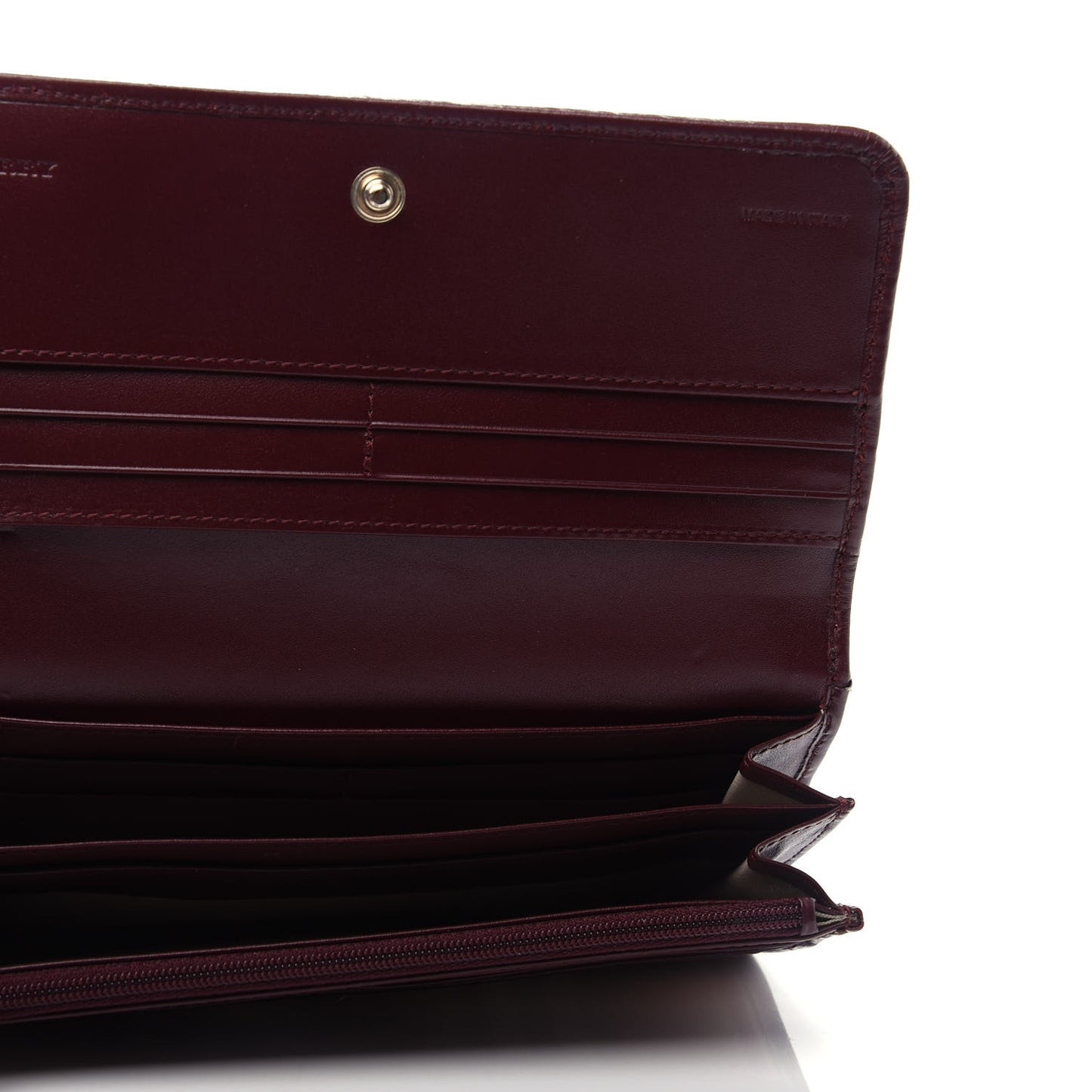 Haymarket Check Penrose Continental Wallet Burgundy