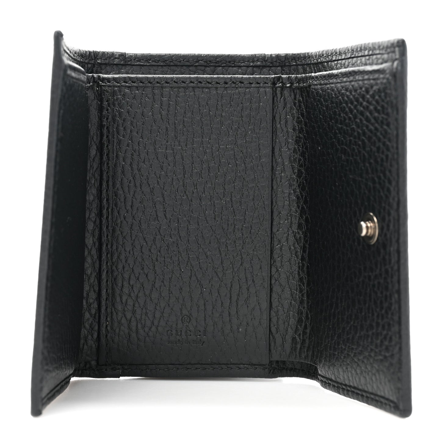 Dollar Calfskin Enamel Monochrome Medium GG Marmont Wallet