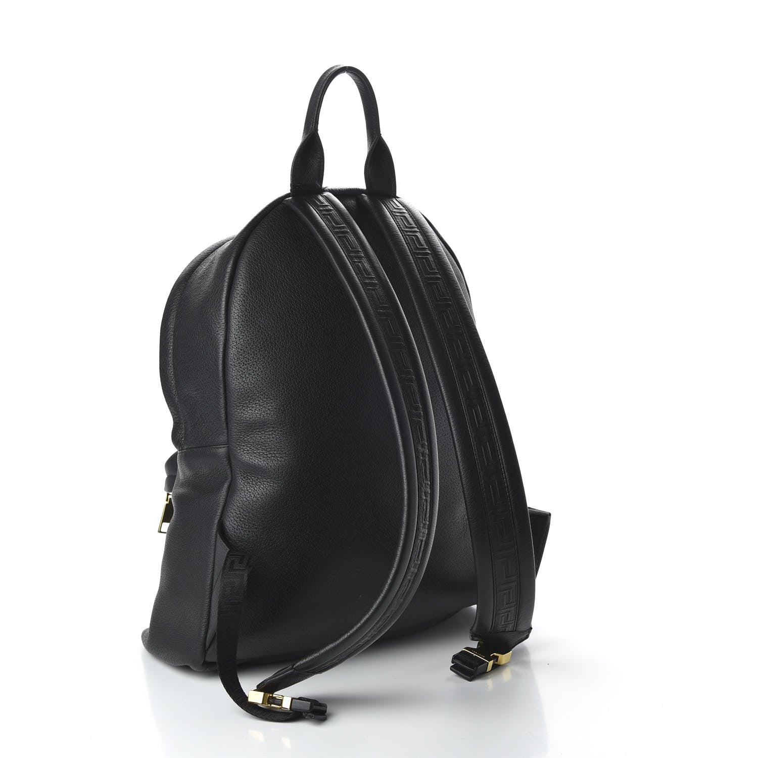Versace Calfskin Palazzo La Medusa Backpack Black 2 of 8
