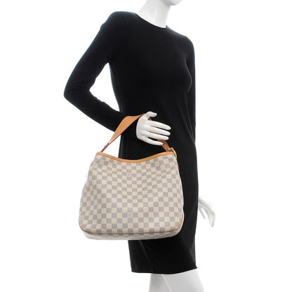 Louis Vuitton Damier Azur Delightful PM Pink 2 of 10