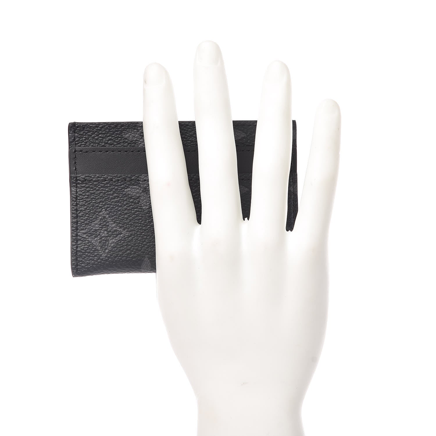 Louis Vuitton Monogram Eclipse Porte-Cartes Double Card Holder 2 of 7
