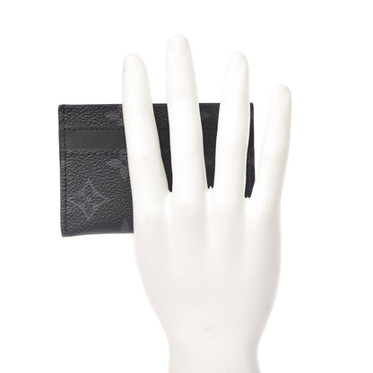 Louis Vuitton Monogram Eclipse Porte-Cartes Double Card Holder 2 of 7