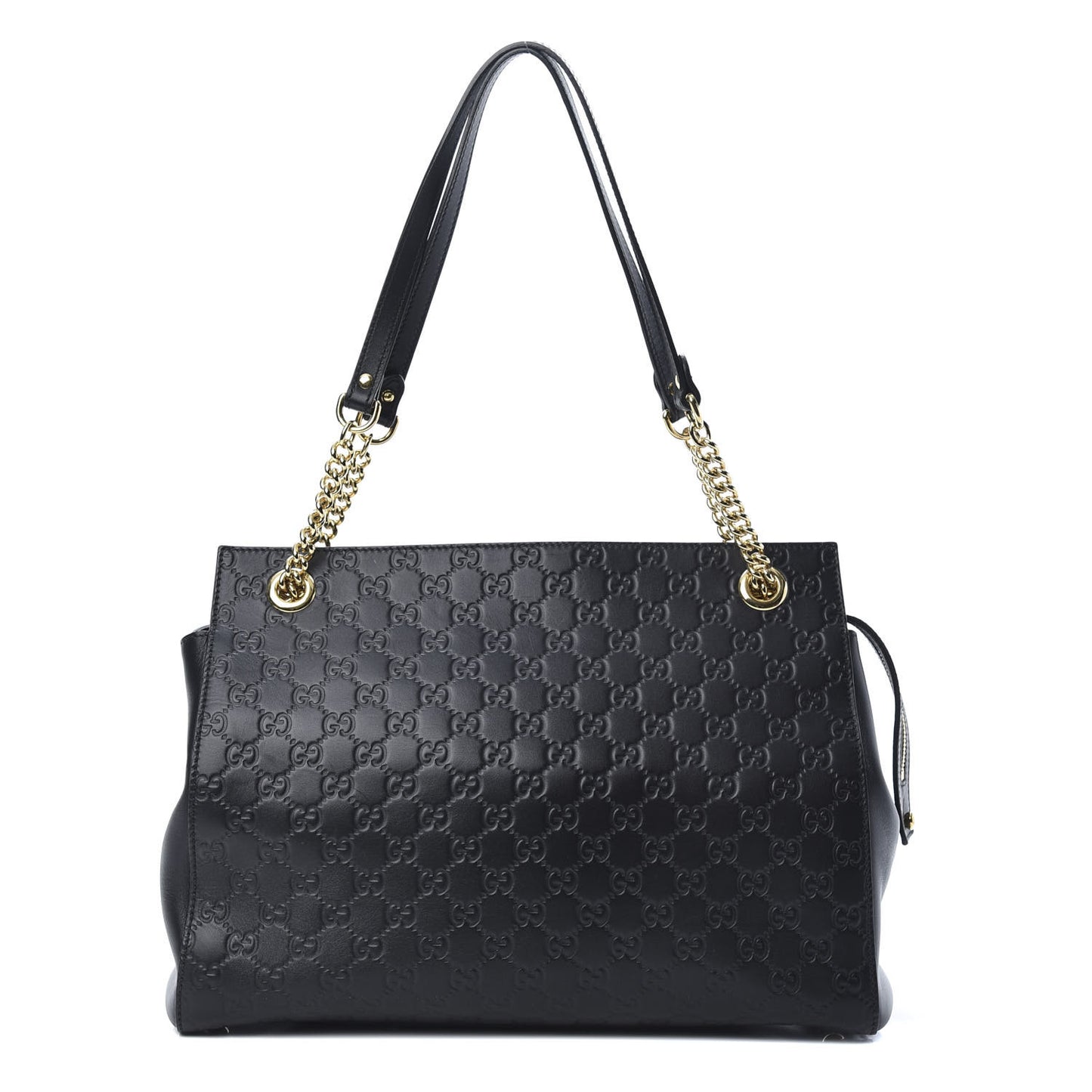 Guccissima Signature Large Shoulder Tote Bag Black