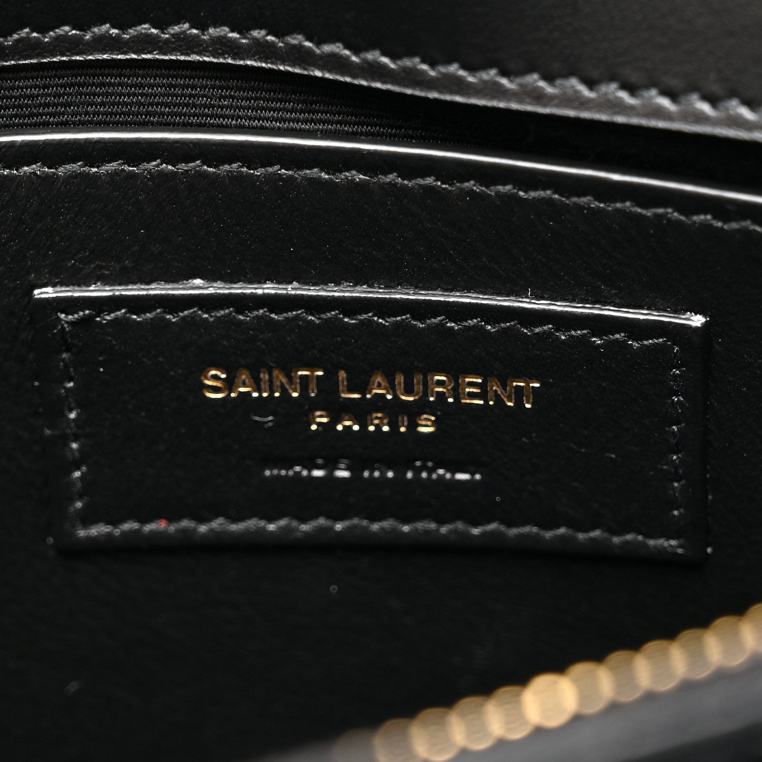 Saint Laurent Calfskin Y Quilted Monogram Small Loulou Chain Satchel Black 7 of 12