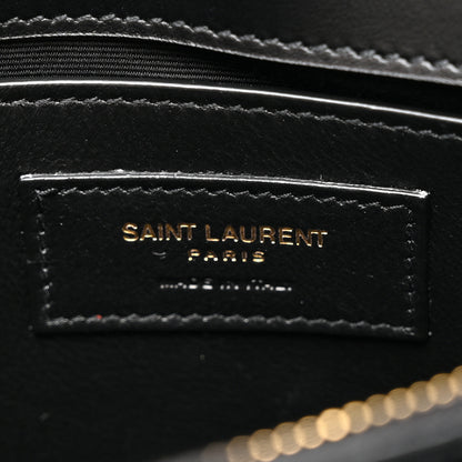 Saint Laurent Calfskin Y Quilted Monogram Small Loulou Chain Satchel Black 7 of 12