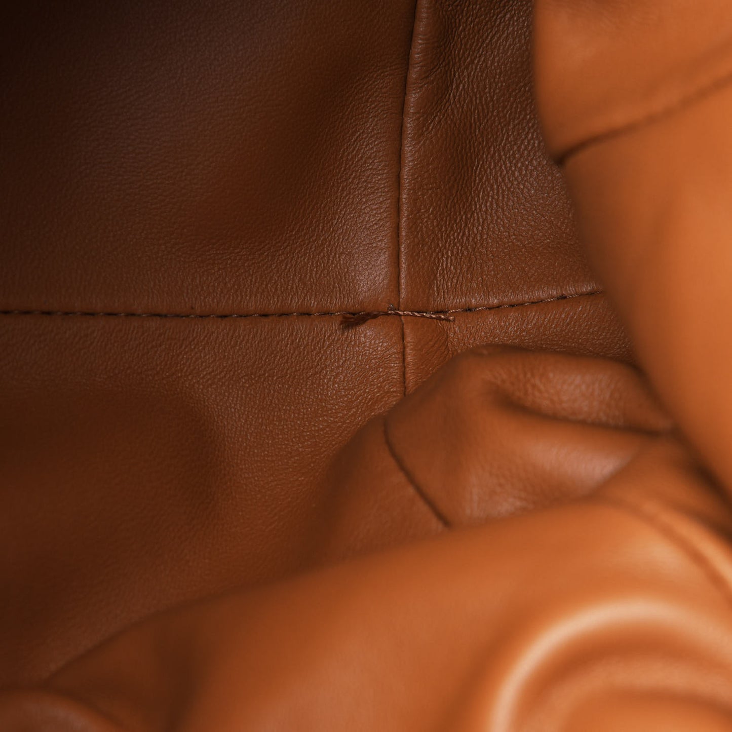 Nappa Maxi Intrecciato The Pouch Oversized Clutch Caramel
