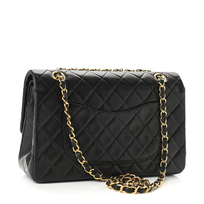 Chanel Lambskin Quilted Medium Double Flap Black 3 of 9