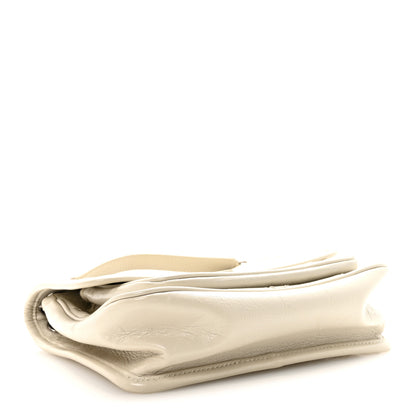 Saint Laurent Crinkled Calfskin Matelasse Monogram Baby Niki Chain Satchel Ivory 4 of 10
