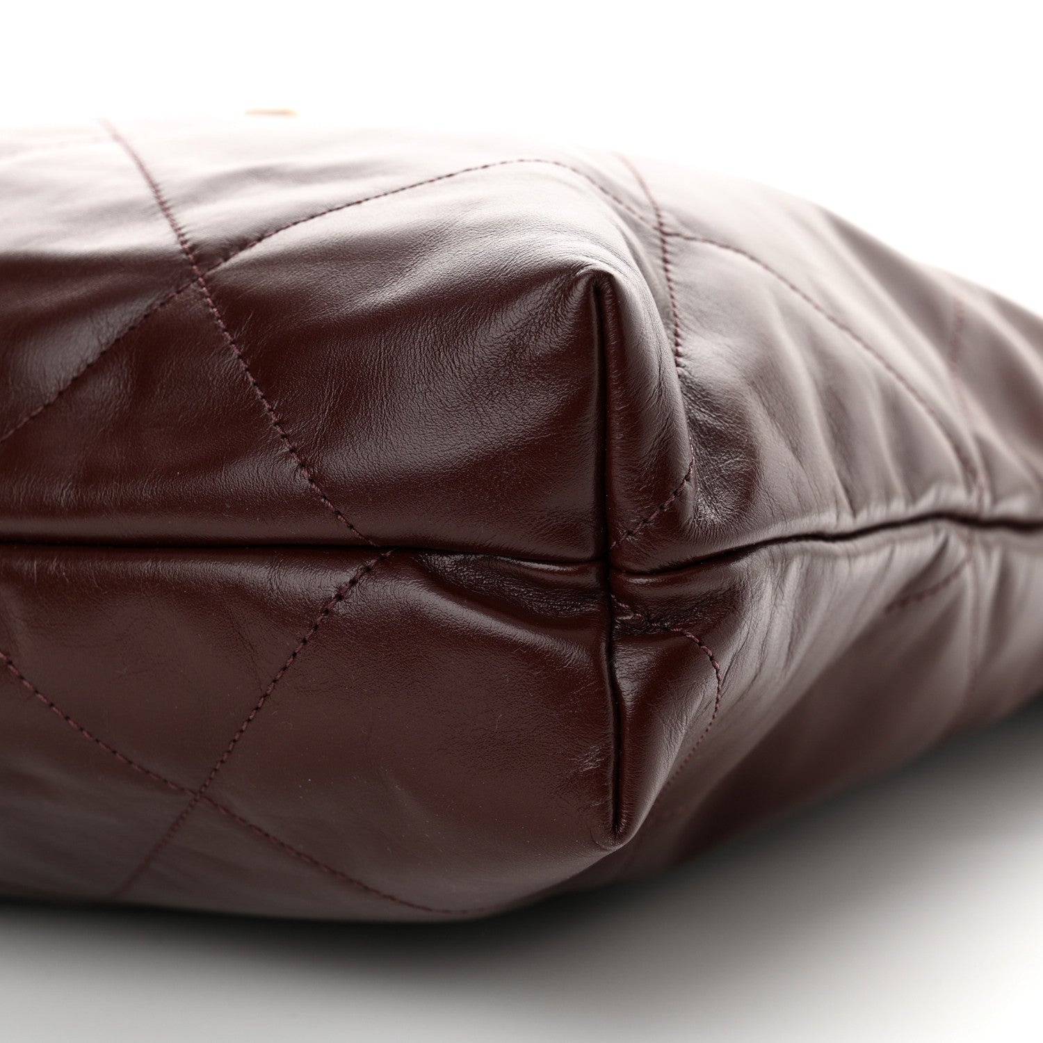 Chanel Shiny Calfskin Quilted Chanel 22 Burgundy 11 of 11