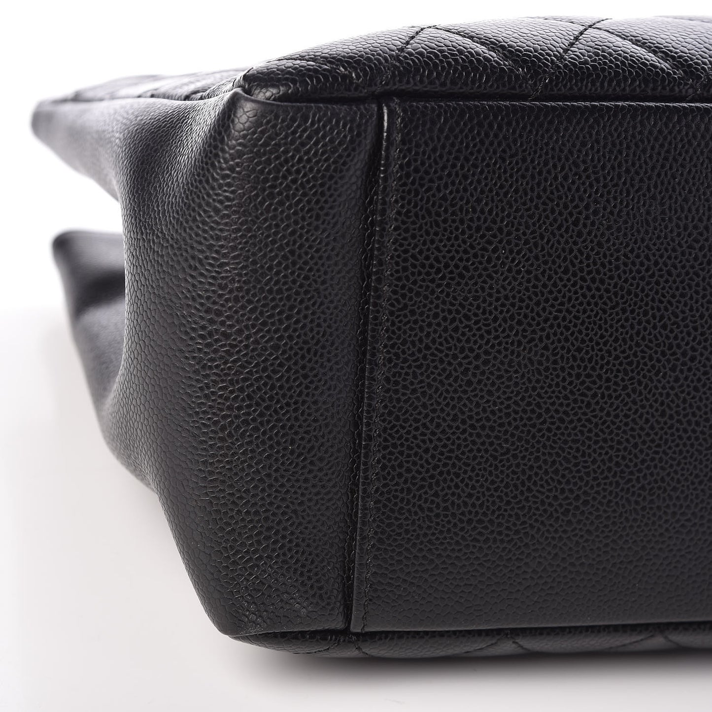 Caviar Quilted Grand Shopping Tote GST Black
