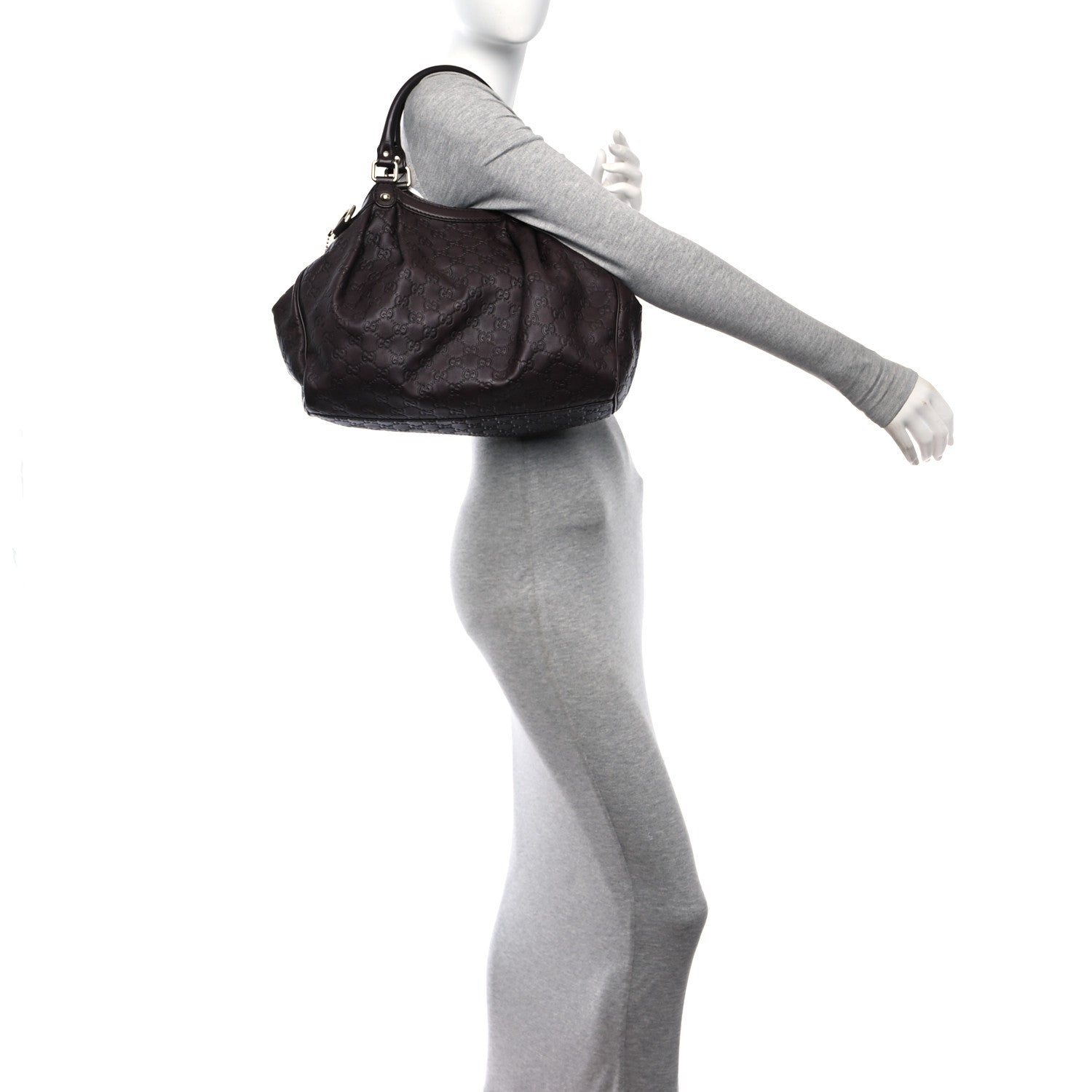 Gucci Guccissima Medium Sukey Tote Chocolate 2 of 10