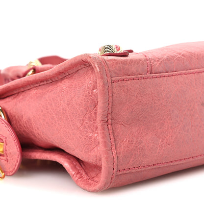 Balenciaga Agneau Giant 12 Gold Hardware Mini City Rose Bombon Raspberry 10 of 11