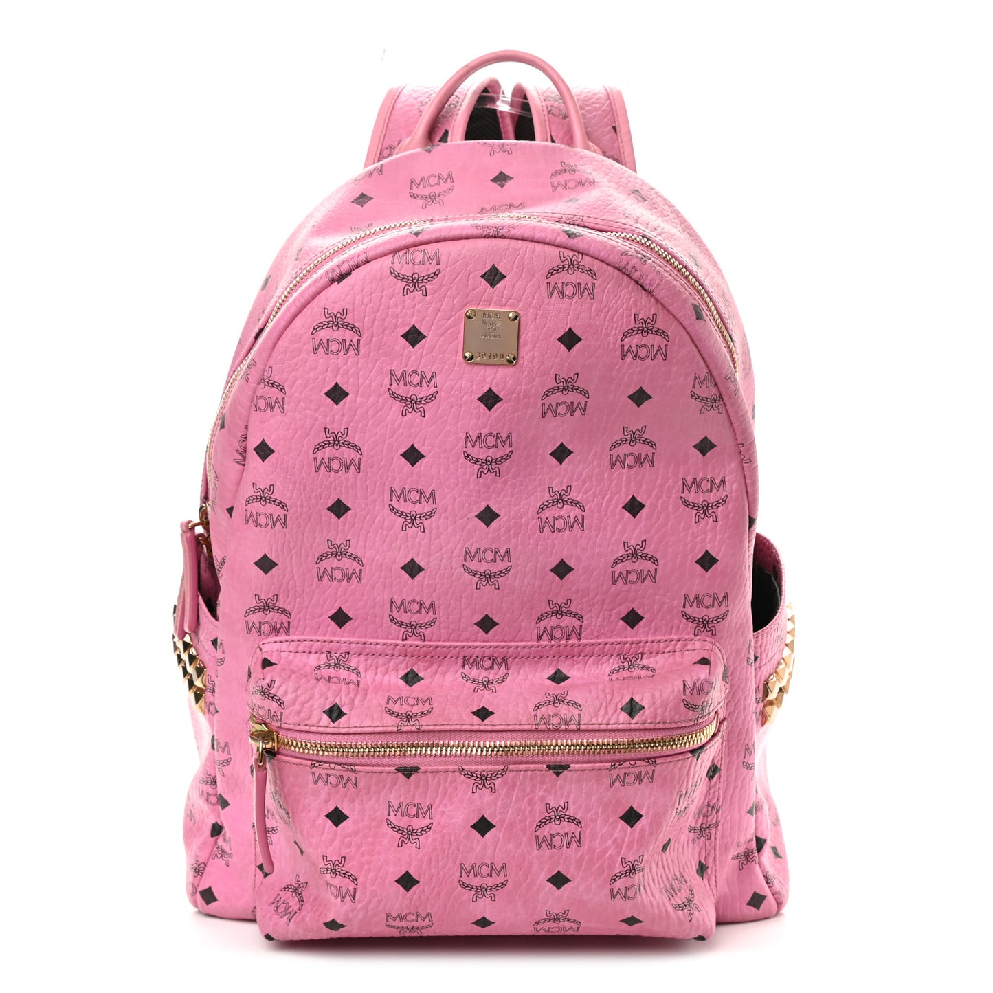 Visetos Medium Side Studs Stark Backpack Pink