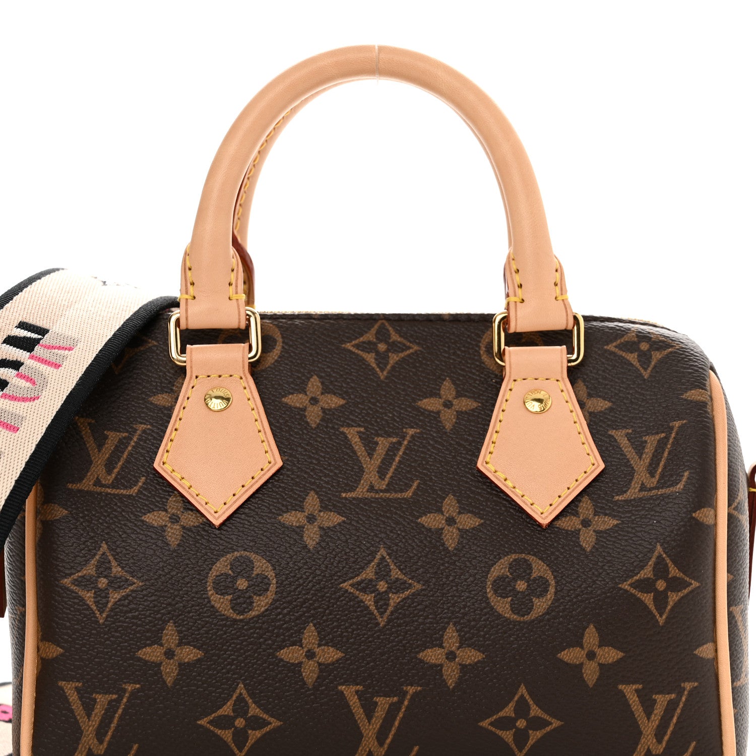 Louis Vuitton Monogram Speedy Bandouliere 20 Black 7 of 9