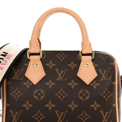 Louis Vuitton Monogram Speedy Bandouliere 20 Black 7 of 9