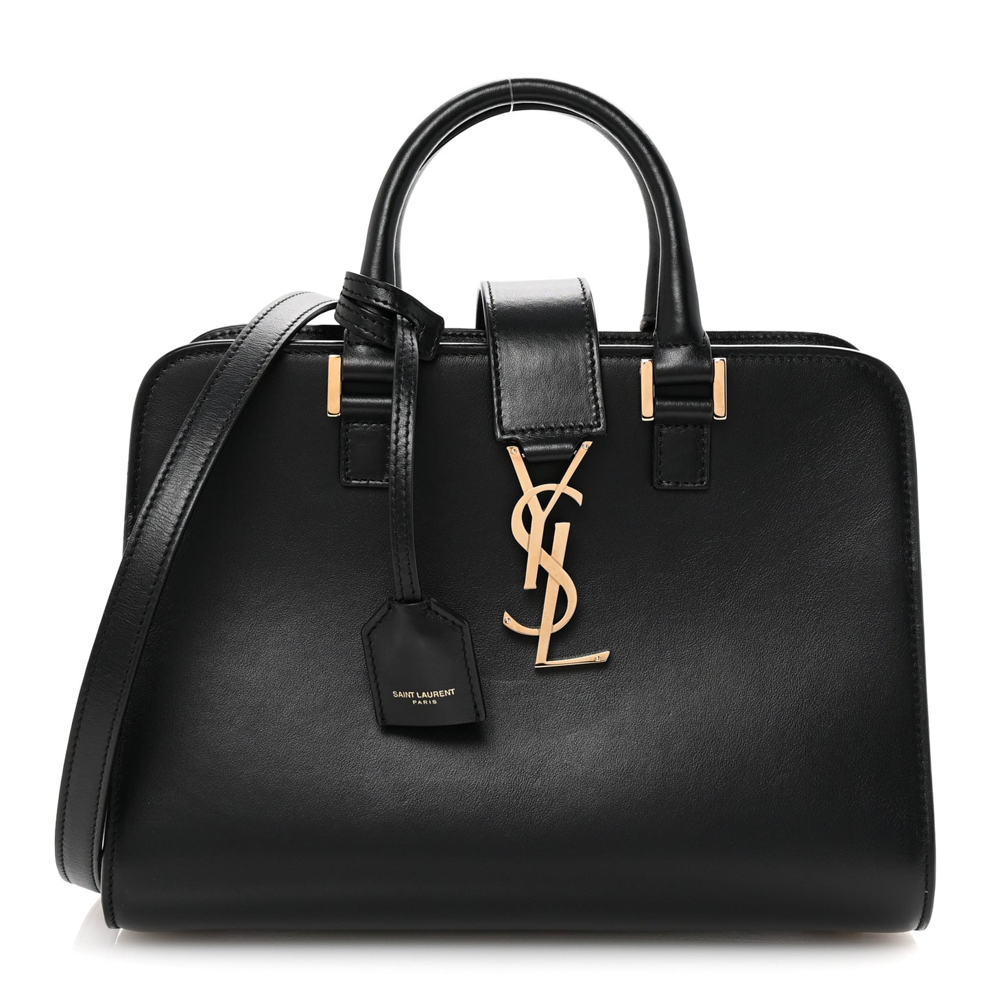 Calfskin Monogram Baby Cabas Black