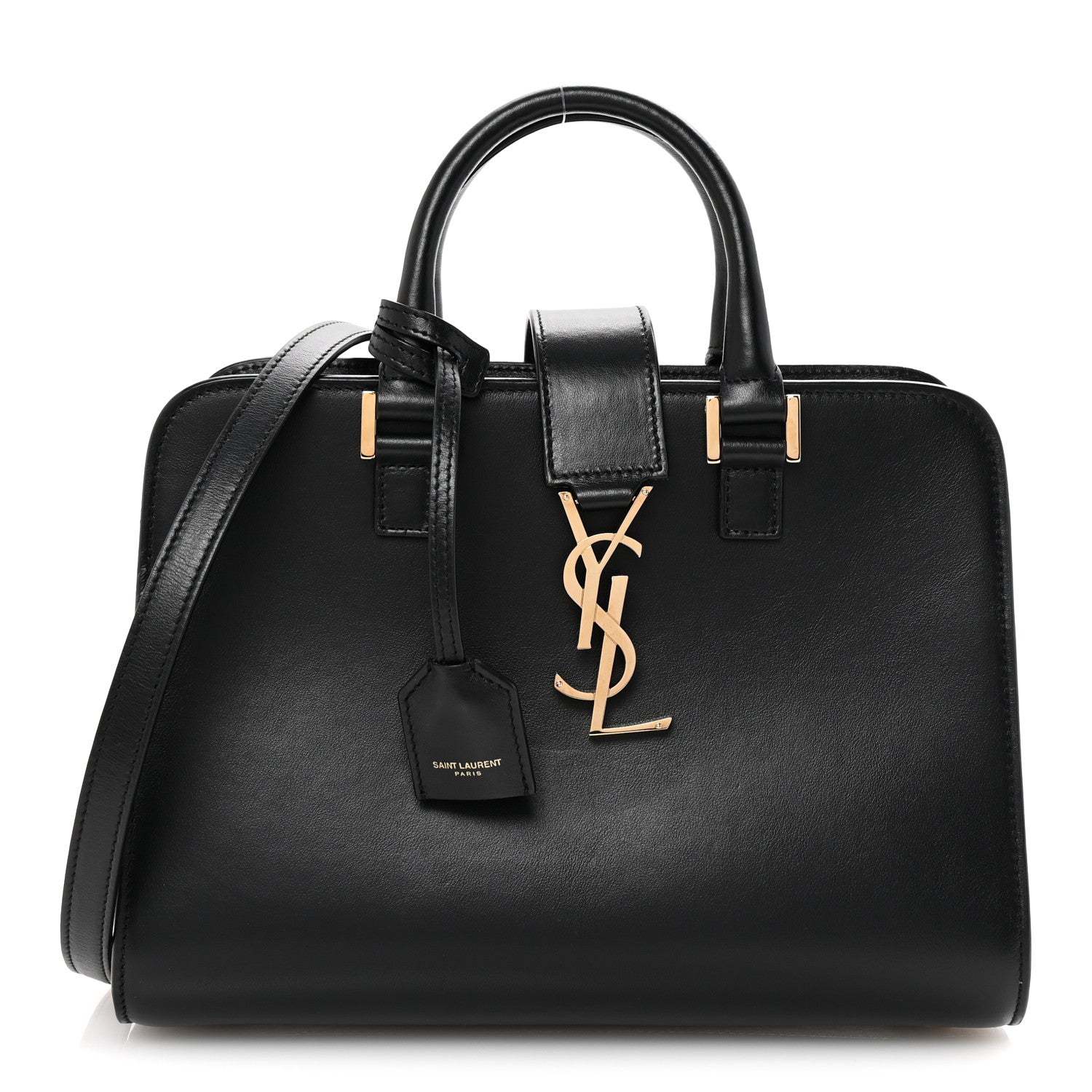 Saint Laurent Calfskin Monogram Baby Cabas Black 1 of 9