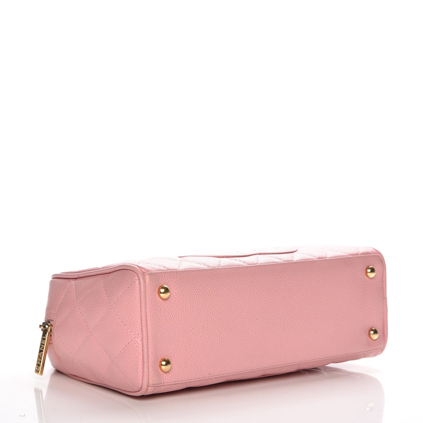 Caviar Quilted Small Bowler Pink